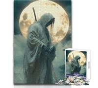 Jigsaw Puzzles for Adults1000 Piece Death with A Katana Toy Intellectual Game Difficult Challenge Gifts Ideas Size 38x52cm