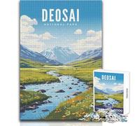 Jigsaw Puzzles for Adults1000 Piece Deosai National Park Poster Educational Game Birthday Present Secret Santa Gifts Size 50x75cm