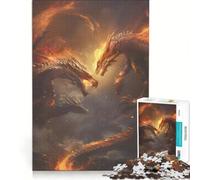 Jigsaw Puzzles for Adults1000 Piece Dragons Are Fighting, Relaxing Games, Difficult Challenge, Gifts for Friends And Family 38x26cm