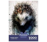 Jigsaw Puzzles for Adults1000 Piece Echidna Beauty Watercolor Jigsaw Puzzle Relax Games Difficult Challenge Stress Reduction Gifts 70x50cm/1000pcs
