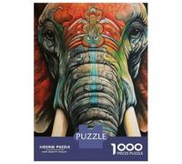 Jigsaw Puzzles for Adults1000 Piece Elephant Close Up Portrait Adult Jigsaw Puzzle Hands-on Game Presents for Women for Birthday, Chrismas 70x50cm/1000pcs