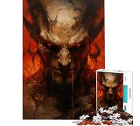 Jigsaw Puzzles for Adults1000 Piece Evil Satanic Demon Educational Challenge For Family Fun Fun Games for And 14 Years And over (38X26cm)
