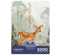 Jigsaw Puzzles for Adults1000 Piece Fawn in Forest Adult Jigsaw Puzzle Toy Wall Decor Precision Cutting Deal As Gifts for The Whole Family 70x50cm/1000pcs