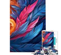 Jigsaw Puzzles for Adults1000 Piece Feathers Group Fun at Home Activities, Home Art Decor Educational Games for 14+ Puzzle Game Offered (38x26cm)