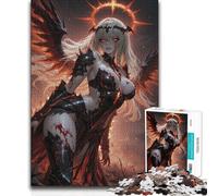 Jigsaw Puzzles for Adults1000 Piece Fiery Angel of Darkness Unique Challenge Game Learning Educational Toy Wall Decor 38x52cm(1000pcs)