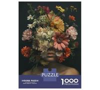 Jigsaw Puzzles for Adults1000 Piece Floral Head Woman Colors Jigsaw Puzzle Relax Games Difficult Challenge Stress Reduction Gifts 70x50cm/1000pcs