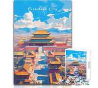 Jigsaw Puzzles for Adults1000 Piece Forbidden City A Glimpse Educational Game Birthday Present Secret Santa Gifts Size 50x75cm