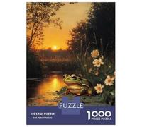 Jigsaw Puzzles for Adults1000 Piece Frog at Sunset Adult Jigsaw Puzzle Hands-on Game Presents for Women for Birthday, Chrismas 70x50cm/1000pcs