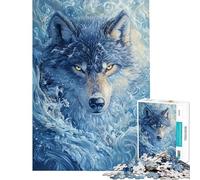 Jigsaw Puzzles for Adults1000 Piece Frozen Wolf's Gaze Jigsaw Puzzle 1000 Impossible Game Birthday Gifts Staycation Kill Time (Size 50x75cm)