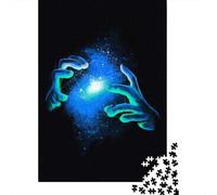 Jigsaw Puzzles for Adults1000 Piece Galactic Energy Hands Jigsaw for Adults Hands-on Game Wall Decoration for Birthday, Chrismas 70x50cm/1000pcs