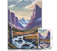 Jigsaw Puzzles for Adults1000 Piece Gates of The Arctic Educational Game Birthday Present Secret Santa Gifts Size 38x52cm