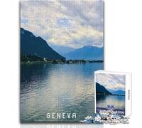 Jigsaw Puzzles for Adults1000 Piece Geneva Educational Game Birthday Present Secret Santa Gifts Size 38x52cm