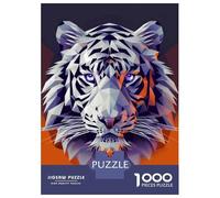 Jigsaw Puzzles for Adults1000 Piece Geometric Tiger Wall Art Print Jigsaw for Adults Anti-Stress Toys A Work of Art for Birthday, Chrismas 52x38cm/1000pcs