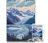 Jigsaw Puzzles for Adults1000 Piece Glacier Bay National Park Educational Game Birthday Present Secret Santa Gifts Size 38x26cm