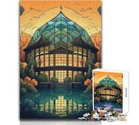 Jigsaw Puzzles for Adults1000 Piece Glass Doom Enjoyable Quiet Leisure Activity Premium Accurate Edge Craft Toy Size 50x75cm