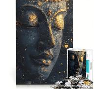 Jigsaw Puzzles for Adults1000 Piece Golden Buddha Face, Hands-on Game, Precision Cutting, Birthday And Unique Gifts (50x75cm)