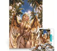 Jigsaw Puzzles for Adults1000 Piece Golden Egyptian Angel, Educational Game, Difficult Hard, Unique Birthday And Xmas Gifts (38x26cm)