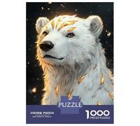 Jigsaw Puzzles for Adults1000 Piece Golden Polar Bear Animal Jigsaw Puzzle Relax Games Difficult Challenge Stress Reduction Gifts 52x38cm/1000pcs