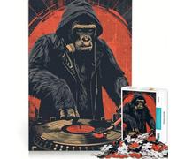 Jigsaw Puzzles for Adults1000 Piece Gorilla DJ Start The Party, Hands-on Game, Precision Cutting, Birthday And Unique Gifts (38x26cm)