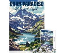 Jigsaw Puzzles for Adults1000 Piece Gran Paradiso Italy Practical Game Pattern Assembly Anti-Stress Toys Interesting Stress Reduction (50X75CM)