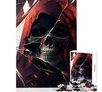 Jigsaw Puzzles for Adults1000 Piece Grim Reaper Visage Practical Game Pattern Assembly Anti-Stress Toys Interesting Stress Reduction (38X52CM)