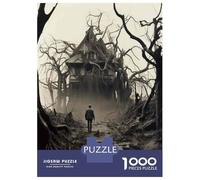 Jigsaw Puzzles for Adults1000 Piece Haunting Haunted House Mystery Jigsaw for Adults Anti-Stress Toys A Work of Art for Birthday, Chrismas 52x38cm/1000pcs