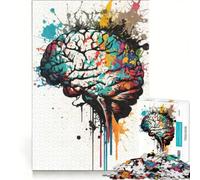 Jigsaw Puzzles for Adults1000 Piece Human Brain Artwork, Relaxing Games, Difficult Challenge, Gifts for Friends And Family (50x75cm)
