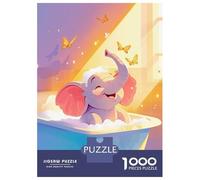 Jigsaw Puzzles for Adults1000 Piece Its Baby Elephant Bath Time Adult Jigsaw Puzzle Hands-on Game Presents for Women for Birthday, Chrismas 70x50cm/1000pcs