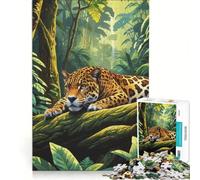 Jigsaw Puzzles for Adults1000 Piece Jaguar in The Jungle, Relaxing Games, Difficult Challenge, Gifts for Friends And Family (38x26cm)