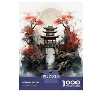 Jigsaw Puzzles for Adults1000 Piece Japanese Garden Art Print-2 Jigsaw for Adults Hands-on Game Wall Decoration for Birthday, Chrismas 70x50cm/1000pcs