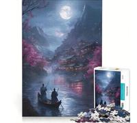 Jigsaw Puzzles for Adults1000 Piece Japanese Style Dark Fantasy, Relaxing Games, Difficult Challenge, Gifts for Friends And Family (38x52cm)