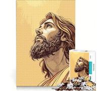 Jigsaw Puzzles for Adults1000 Piece Jesus Christ Looking Up Digital Art Educational Game Difficult Hard Unique Birthday And Xmas Gifts 38x52cm