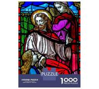 Jigsaw Puzzles for Adults1000 Piece Jesus with Mary And Martha Jigsaw Puzzle Relax Games Difficult Challenge Stress Reduction Gifts 38x26cm/1000pcs