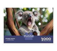 Jigsaw Puzzles for Adults1000 Piece Koala Yawn Cute Animal Adult Jigsaw Puzzle Relaxing Games Staycation Kill Time for Birthday, Chrismas 70x50cm/1000pcs