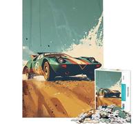 Jigsaw Puzzles for Adults1000 Piece Lancia Stratos on A Rally Educational Challenge For Family Fun Family Game for 14+ Puzzle Game Offered (38X26CM)