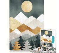 Jigsaw Puzzles for Adults1000 Piece Landscape Mountain Gold Hands-on Game Precision Cutting Birthday And Unique Gifts 38x26cm
