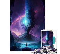 Jigsaw Puzzles for Adults1000 Piece Magic Roots in Space Brain Teaser Game Toy Intellectual Game Birthday Gifts Difficult Hard (Size 38x52cm)