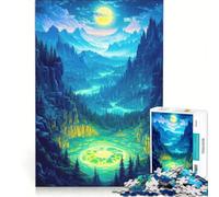 Jigsaw Puzzles for Adults1000 Piece Magical Forest Valley Educational Toy Difficult And Challenge Improving Love between Couples 38x52cm
