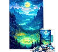 Jigsaw Puzzles for Adults1000 Piece Magical Forest Valley Puzzle for Adults Anti-Stress Toys Enhance Memory for Birthday, Chrismas (Size 38x26cm)