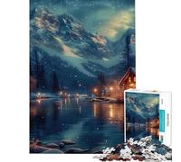 Jigsaw Puzzles for Adults1000 Piece Magical Log Cabin Fantasy Difficult And Challenge Presents for Women AntiStress Toys for Age 14+ Game (50X75cm)