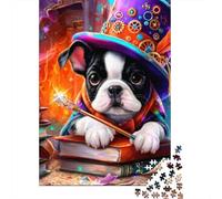 Jigsaw Puzzles for Adults1000 Piece Magical Wizard Dog Jigsaw for Adults Hands-on Game Wall Decoration for Birthday, Chrismas 38x26cm/1000pcs