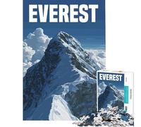 Jigsaw Puzzles for Adults1000 Piece Mount Everest Illustration Fun at Home Activities, Home Art Decor Educational Games for 14+ Puzzle Game Offered (50x75cm)
