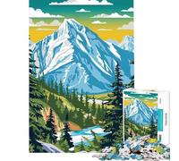 Jigsaw Puzzles for Adults1000 Piece Mountain Landscape Art Siberia Challenging To Complete Difficult Hard Hands-on Game Suitable for People Aged 14 And Above (38X52CM)