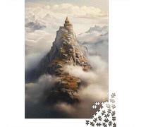 Jigsaw Puzzles for Adults1000 Piece Mountain Top Temple Jigsaw for Adults Family Games Analysis And Logic Deal As Gifts for The Whole Family 38x26cm/1000pcs