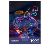 Jigsaw Puzzles for Adults1000 Piece Music Notes Crystal Apple Decor Jigsaw for Adults Family Games Analysis And Logic Deal As Gifts for The Whole Family 38x26cm/1000pcs