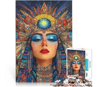 Jigsaw Puzzles for Adults1000 Piece Mystical Woman with Sun Crown Made of wood for age 14+ Educational games Home decoration Secret Santa Gifts。size:50x75cm/19.68x29.52inch