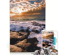 Jigsaw Puzzles for Adults1000 Piece Ocean Sunset Landscape Educational Toy Difficult And Challenge Improving Love between Couples 38x26cm