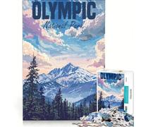 Jigsaw Puzzles for Adults1000 Piece Olympic National Park USA Educational Toy Difficult And Challenge Improving Love between Couples 38x52cm