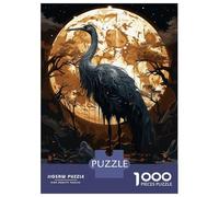 Jigsaw Puzzles for Adults1000 Piece Painting Black Stork Adult Jigsaw Puzzle Toy Wall Decor Precision Cutting Deal As Gifts for The Whole Family 70x50cm/1000pcs