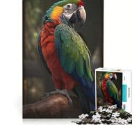 Jigsaw Puzzles for Adults1000 Piece Parrot Realism Perch, Educational Game, Difficult Hard, Unique Birthday And Xmas Gifts 38x26cm